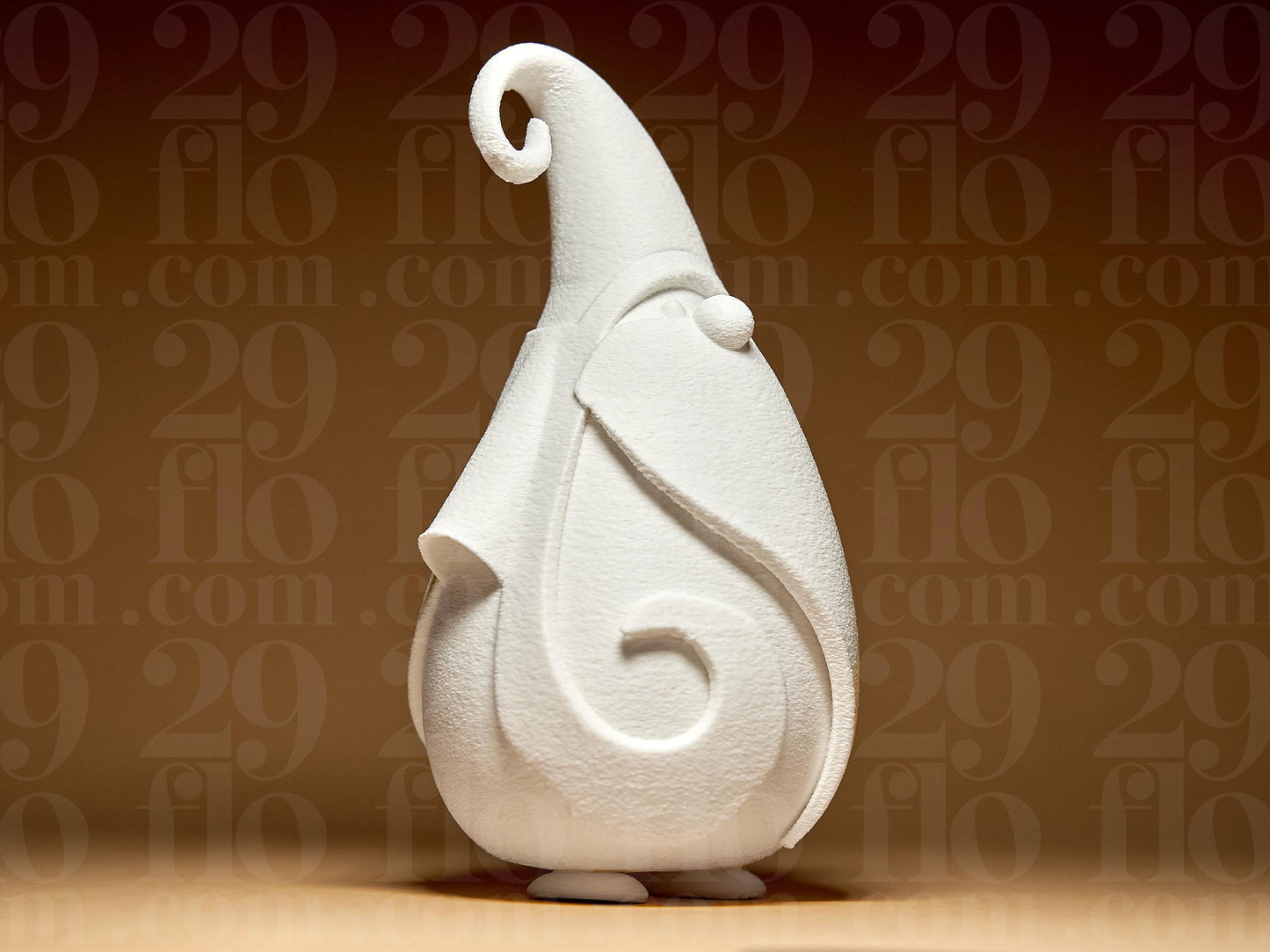 Artistic Santa Claus Gnome - Unique Christmas Collectible